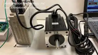 Testing NEMA34 Closed Loop Stepper Motor System-Hybrid Servo Kit 1128 oz-in with 60VDC Power Supply