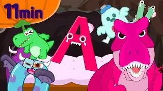 ZooZooSong alphabet monsters jumping on the bed compilation