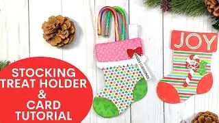 Santa's Stocking Treat Holder and Stocking Card Tutorial | Sunny Studio