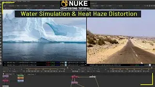 Water Simulation Using Idistort Node in Nuke | Nuke Heat Distortion Tutorial | Nuke Idistort Node