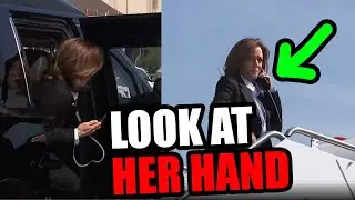 Kamala Harris spotted in very odd moment! Look at her hands.