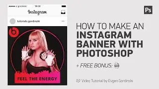 How to Make an Instagram Banner 2 + FREE Psd - Photoshop Tutorial