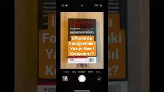 İphone'da Fotoğraftaki Yazıyı Nasıl Kopyalarız? 📍