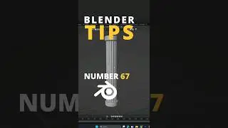 Blender Tip 67 Create a Pillar ✔️ #blender #blender3d #blendertutorial #tutorial
