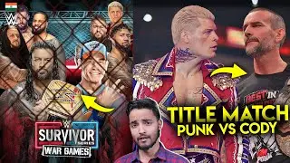 Roman Reigns & John Cena 'EPIC WARGAMES MATCH'😳....CM Punk Vs Cody Rhodes, Smackdown 3 Hours WWE