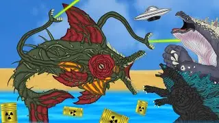 SHARK BIOLLANTE !!! Whale Godzilla VS Godzilla VS Shark Biollante