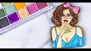 Имбирные пряники: Мастер-класс : Девушка ПОП-АРТ /How to decorate Cookies Pop Art Girl