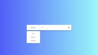 How To Create HTML Search Box With Custom Dropdown Using Html CSS and JavaScript