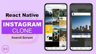 Instagram Clone React Native | #2 - Create Search Screen UI