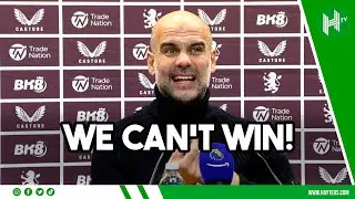 WE ARE STRUGGLING! | Pep Guardiola | Aston Villa 1-0 Man City 😳