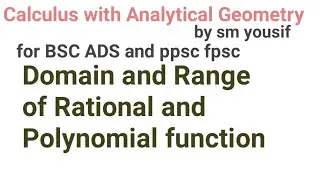 domain and range of polynomial function and rational function