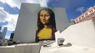 Mona Lisa Mural in Downtown Miami step 11