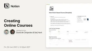 Notion for Course Creators with Serj Hunt