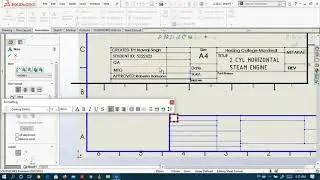 Custome title Block in Solidworks 2022