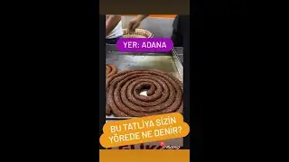 Adananın en meşhur tatlısı halka tatlı yapım aşaması ve sunum. Sizin yörede bu tatlı ismine ne denir