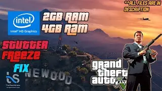 GTA V Lag fix Intel HD 630/620/610/530/520/510 and 4GB/8GB RAM | No Quality Loss | No files Modified