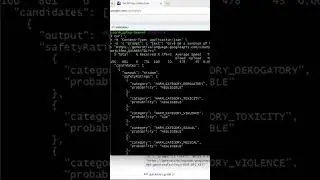 Bard API output from cURL command 
