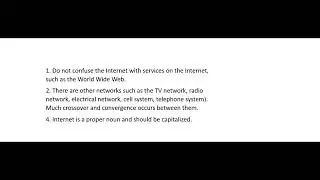 Extra notes on the terms Network, Internetwork, Internet, and Intranet