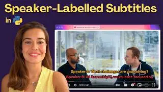 How to Create Speaker-Based Subtitles for Your Videos with AI | (Python Tutorial)