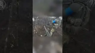 Screams erupt after Russian trench is blasted with bullets and grenades