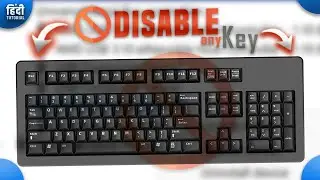 How to Disable any Key on Keyboard in Windows 10/11| Disable Certain keys on keyboard (Hindi)