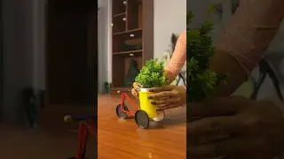 Easy-to-Make Decor Rikshaw and flower vase 
