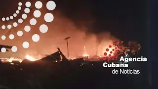 Cuba || Incendio en casas de cura de tabaco en Jovellanos