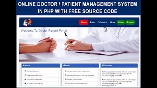 Complete Patient & Doctor  Management System Project in PHP MySQL | Free Source Code Download