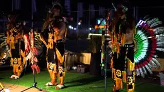 Laramarka band from Peru. Live in Sochi near sea dock.