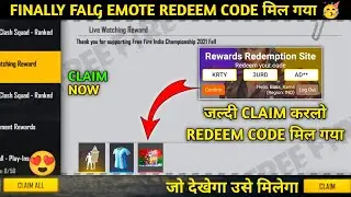 Free Fire Flag Emote Redeem Code Today | 30 November Redeem code free fire | Emote Redeem Code FF