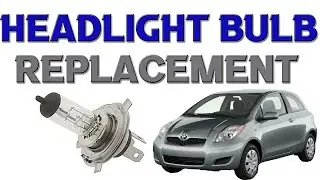 HEADLIGHT BULB REPLACEMENT on a Toyota Yaris