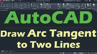 AutoCAD Draw Arc Tangent to Two Lines