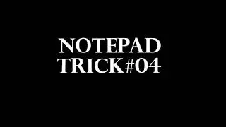 Notepad Programming Tricks