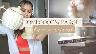 HOMEGOODS AND TARGET HOME DECOR HAUL | HOME REFRESH | NEUTRAL COZY HOME