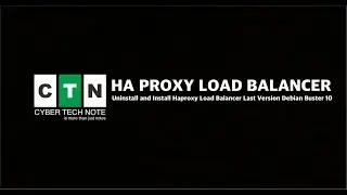 Uninstall and Install Haproxy Load Balancer Last Version Debian Buster 10