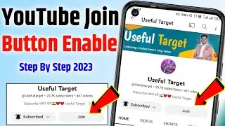 YouTube join button kaise kare enable 2023 | YouTube join membership kya hai | 