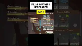 Feline Fortress Decoration - Day 5 - Genshin Impact Event