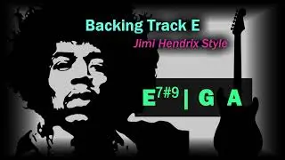 Jimi Hendrix Style Backing Track in E | 87 BPM | Guitar Backing Track