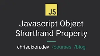 Javascript Object Shorthand Property