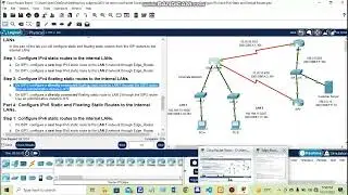 CCNA 2 - Configure IPv4 and IPv6 Static and Default Route