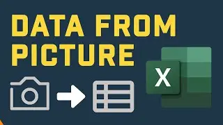 Import Data From Pictures In Excel (New Data From Picture Feature)