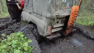 Оффроад выезд за джиперской машинкой на карбюраторном УАЗе 469 и 35-х колесах. Серия #10.3