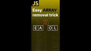 Do you know ARRAY items removal is very EASY | JavaScript | Frontend | Backend | Basics