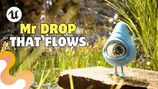 Mr Drop that flows 💧 | Unreal Engine 5 | Water Fluids Animation | Short Film