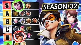 NEW UPDATED Tier List for ALL ROLES in Season 32 - BEST HEROES RIGHT NOW - Overwatch Guide