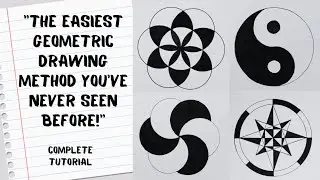 Mind Blowing Geometric Drawing Secrets // geometrical chart // geometrical circle pattern