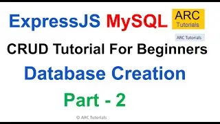 Build a RESTful API with NodeaJs, Express and MySQL CRUD - Part 2 | MySQL Database Creation