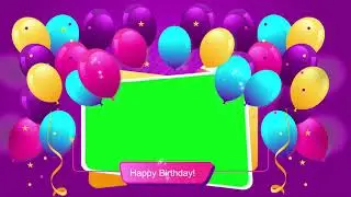 Amazing FREE Green Screen Happy Birthday Footage   include Sound FULL  HD 2019