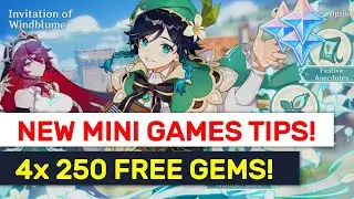 NEW 1.4 Festival Mini Events Guide!! Fastest Ways For 250 Gems! | Genshin Impact