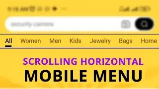 Scrolling Mobile Menu in Elementor